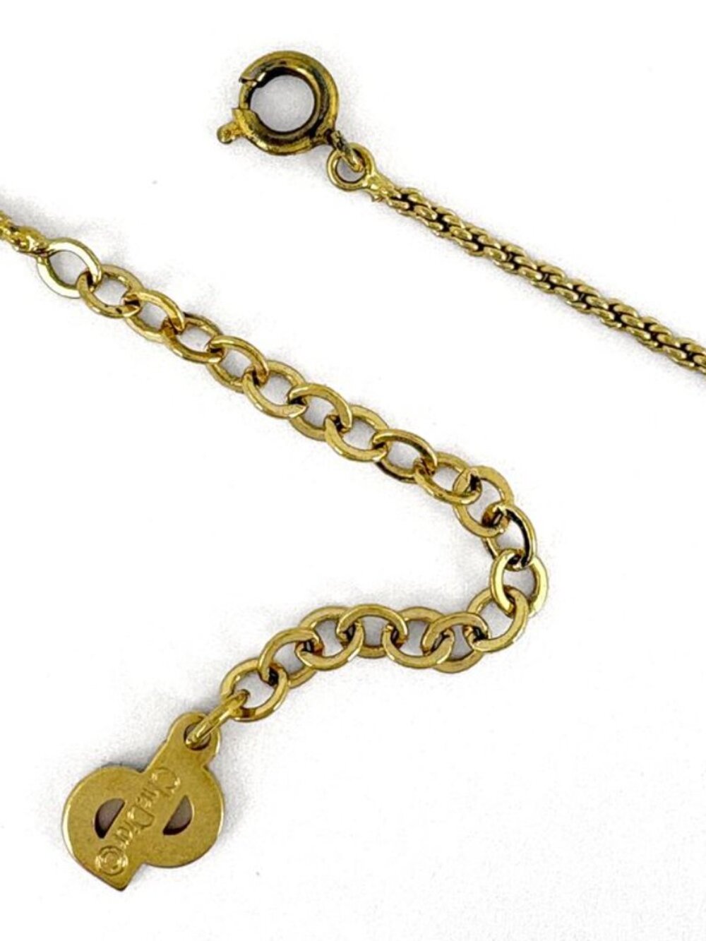 Dior Logo Necklace Gold Plated - Picture 3 of 4